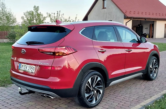 Hyundai Tucson cena 93800 przebieg: 120000, rok produkcji 2019 z Dobrzyca małe 631